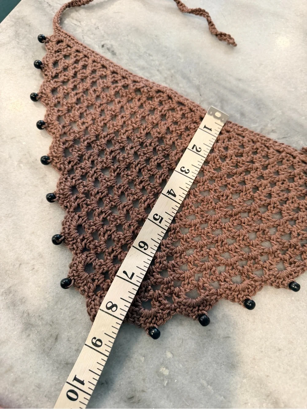 Handmade crochet kerchief